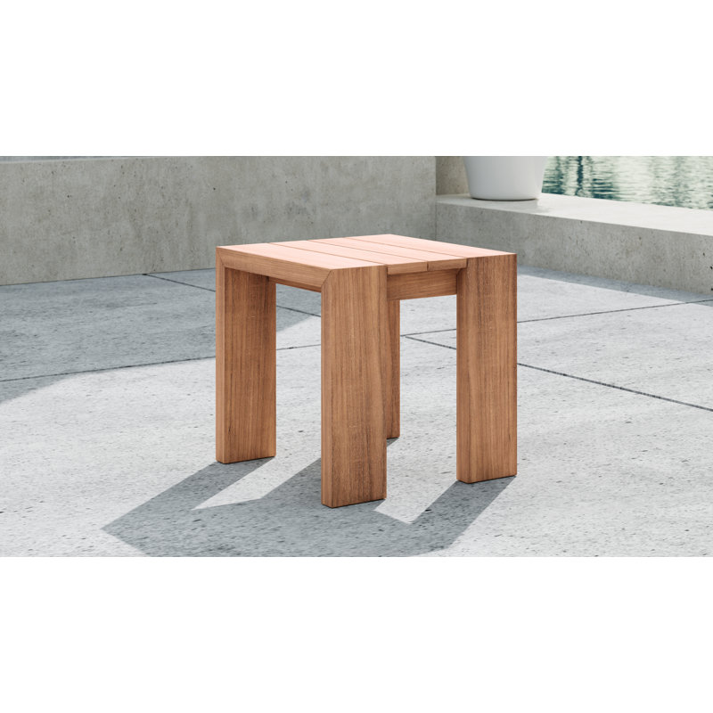Rectangular Teak Outdoor Side Table