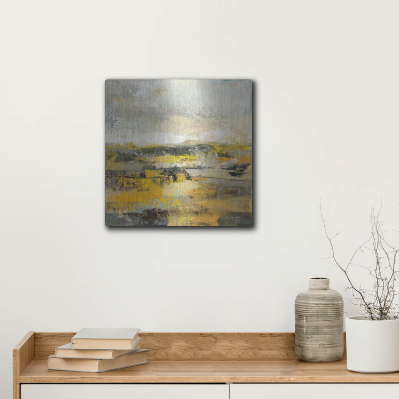 «Avant le printemps 1» par Silvia Vassileva, art mural en métal, 12 po x 12 po, H 12 po x l 12 po