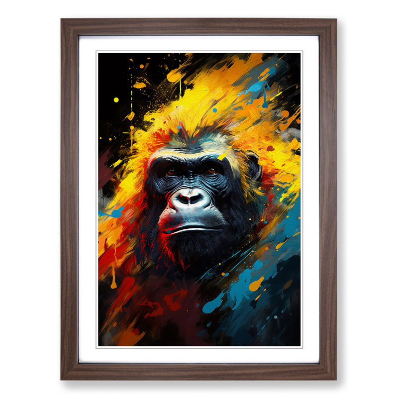 Gorilla Abstract - Framed Print