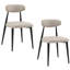 Les chaises de salle à manger modernes pratiques de 2 pièces rehaussent le charme de la cuisine, idéales pour les soupers de la semaine et le café du matin-227722871-227722870