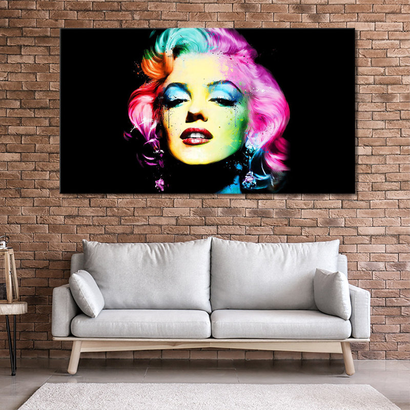 Marilyn Monroe - Wrapped Canvas Art Prints, 31cm H x 51cm W x 2cm D