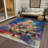 Machine Washable Indoor/Outdoor Christmas Tree Xhevrie Navy Rug-2046709858