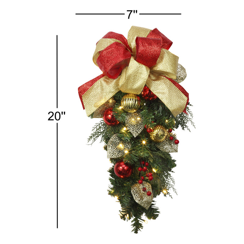Lighted Faux Fir Swag