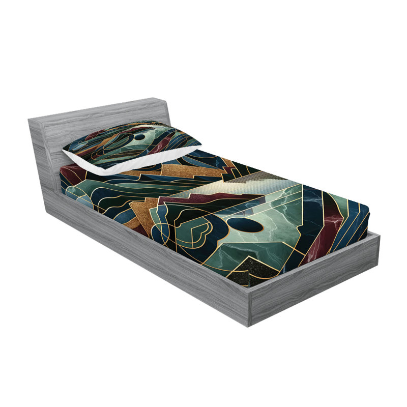 Microfiber Sheet Set, Twin Sheet Set with 1 Pillowcase