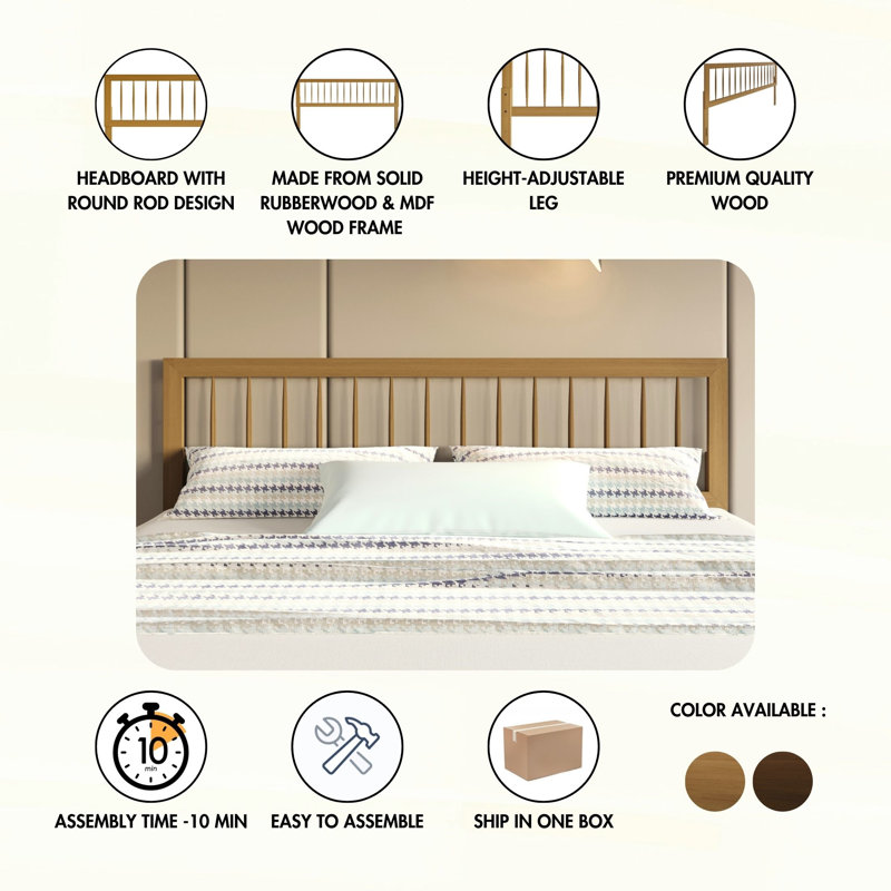 Teahna Headboard, Light Oak, King