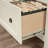 Lateral File With Large Drawer, White Finish