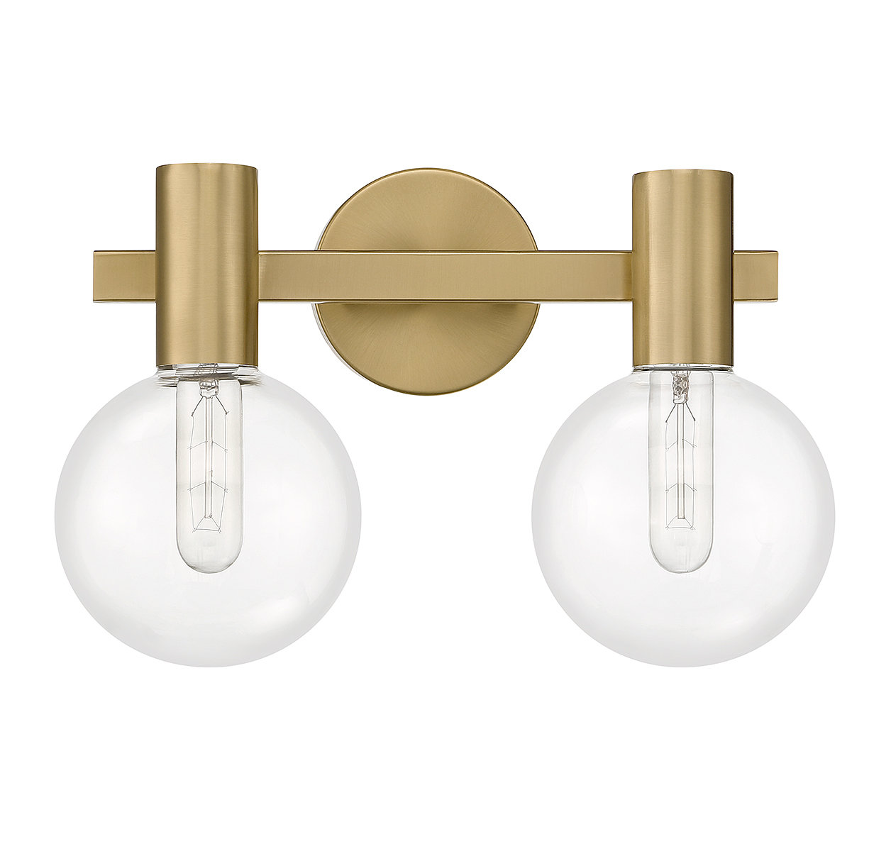 Sanu 2-Light Bath Sconce, Brass