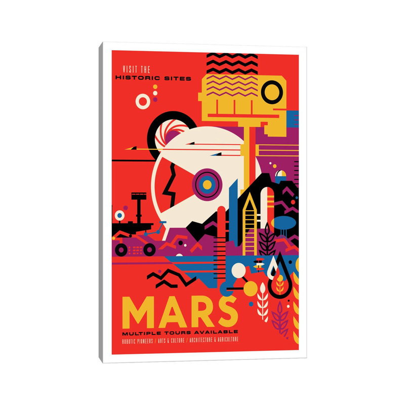 Mars by NASA - Wrapped Canvas Print, 45.72cm H x 30.48cm W x 1.91cm D