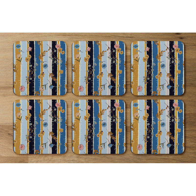 Square 6 Piece Coaster Set