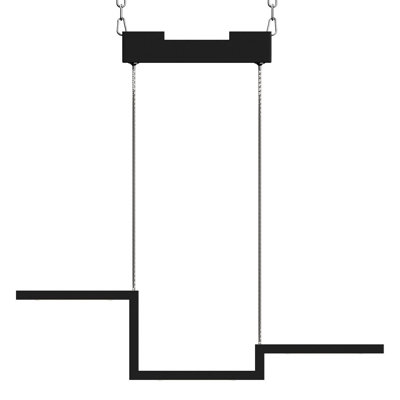 Luminaire suspendu unique à 1 lumière DEL