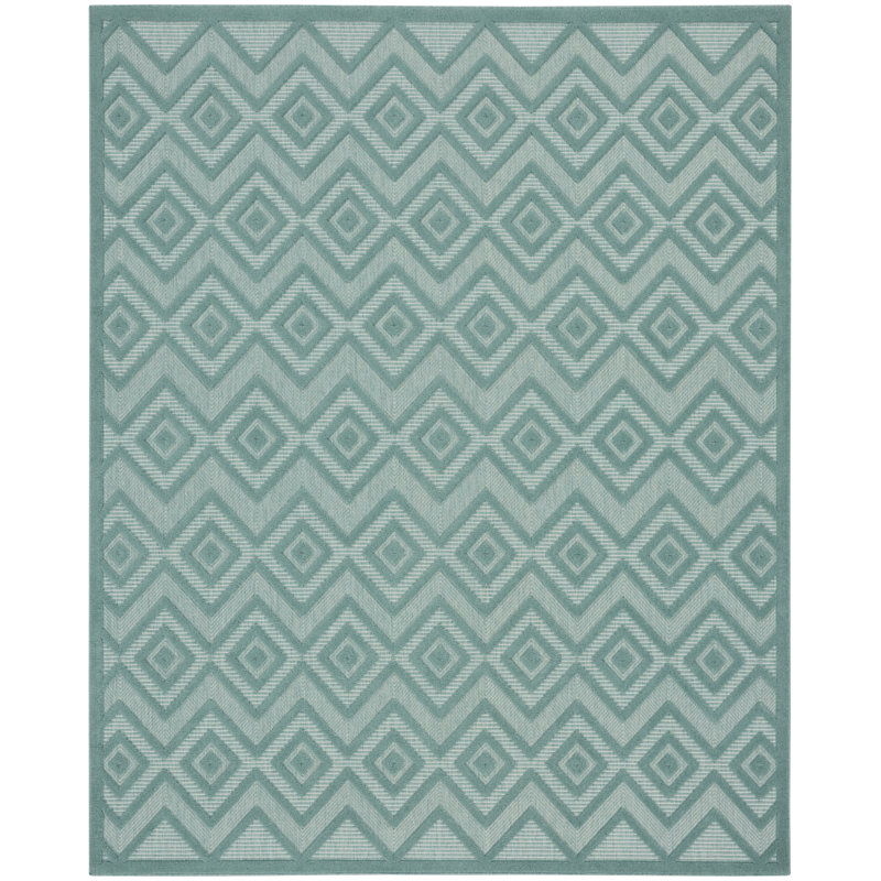 Quelson Floral Handmade Tufted Wool Taboc Indoor/Outdoor Area Rug, Rectangle 3'6" x 5'6"