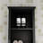 Tall Bathroom Storage Cabinet With Open Shelves And Laundry Hamper-2029937053