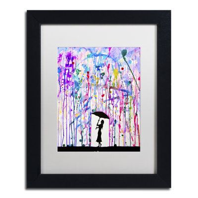 'Deluge' Matted Framed Painting Print on Canvas