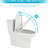 One Piece Ceramic Toilet With Dual Flush And Hygienic Surface Treatment One Water Long Service Life