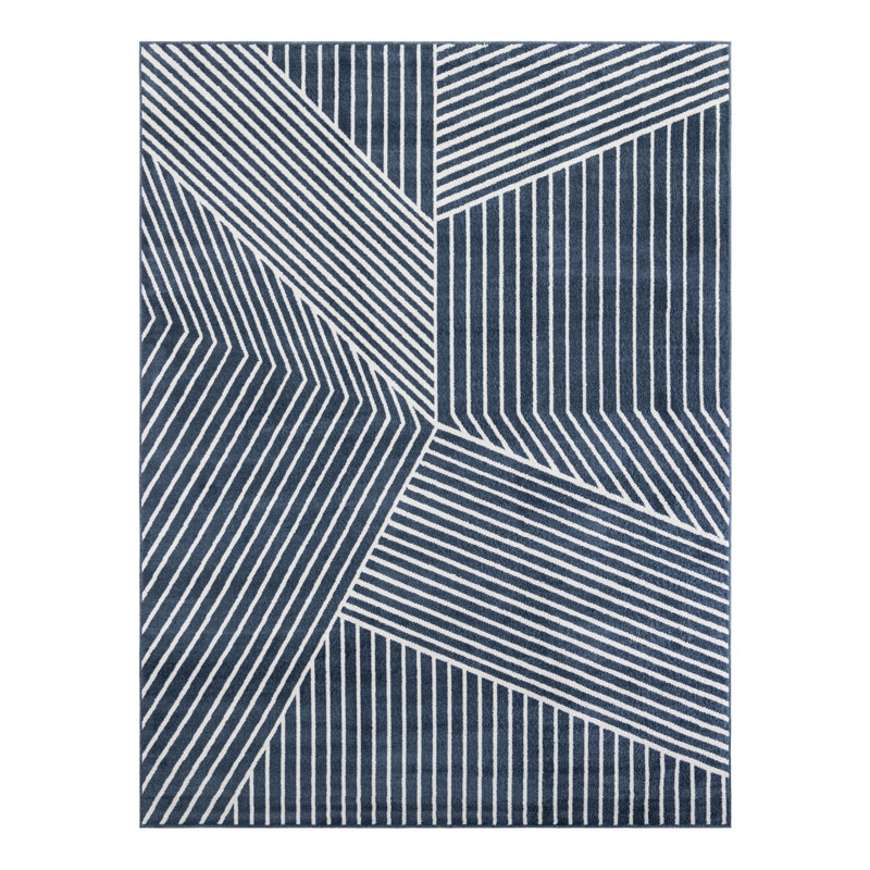 Latitude Run® Orkla Nikolis Rug Blue, Rectangle 9' x 12'