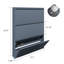 Armoire à chaussures murale avec 3 tiroirs rabattables-2062142371-2062142368