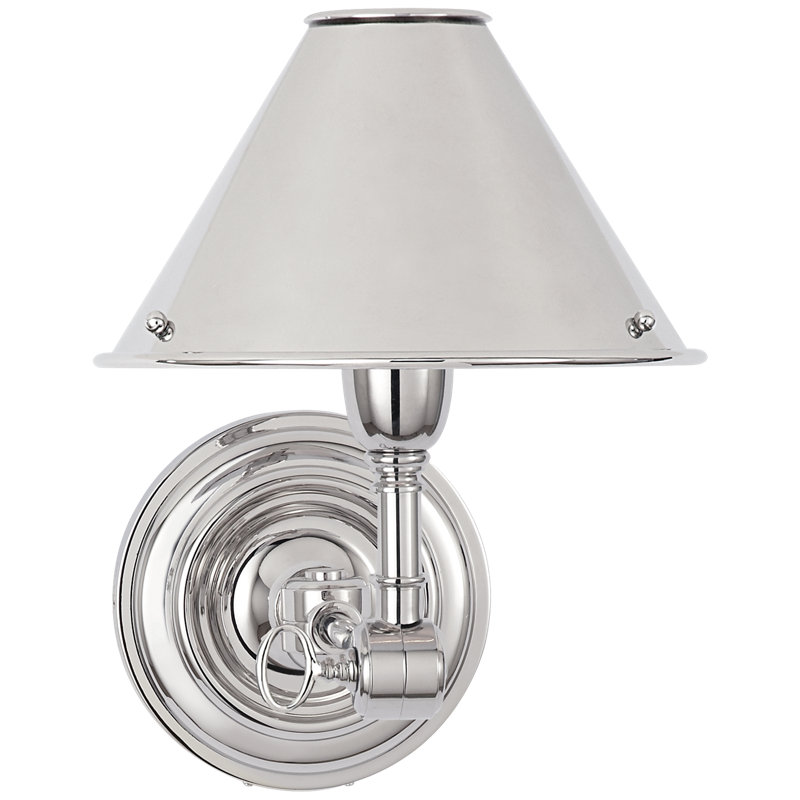Ralph Lauren Anette 1 - Light Armed Sconce, Polished Nickel