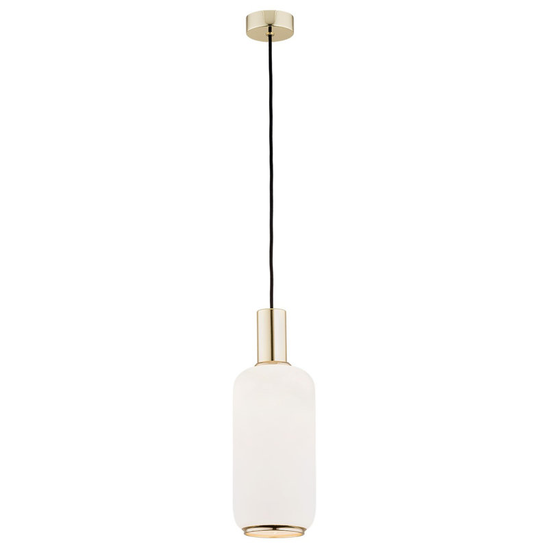 Gourley 1 - Light White/Gold Single Pendant