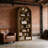 Closed Back Design Bookcase,Generous Bookshelf,Arched Display Shelving-122821565