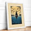 Sailboat Under Flight Coastal - Framed Print-691852427-691852468
