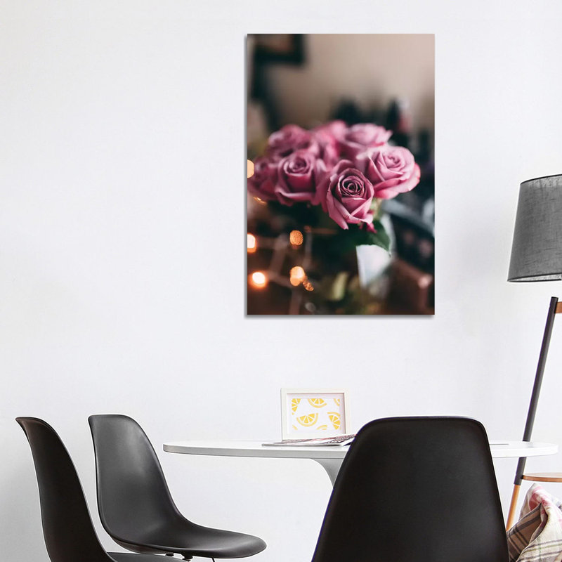 Purple Roses by Chelsea Victoria - Wrapped Canvas Gallery-Wrapped Canvas Giclée, 101.6cm H x 66.04cm W