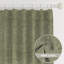 Fabdivine Green Thick Linen Office and Room Pinch Pleated Curtains or Drapes, Summer and Spring 100% Blackout Room Darkening Elegant Farmhouse, Patio 27x45 Inches Hand Block Print, Manikarnika-644146575