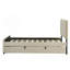 Lit plateforme tapissier avec lit gigogne simple-2060743546