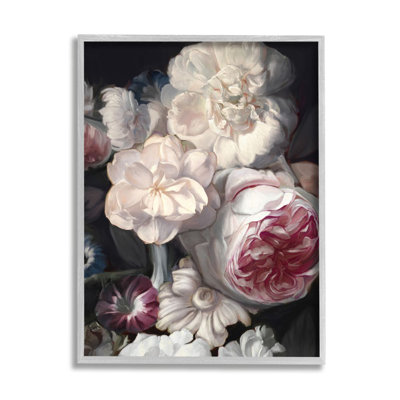 Pétales de fleurs rosées enchanteresses rose blanche fleurs de Ziwei Li-impression d’art graphique
