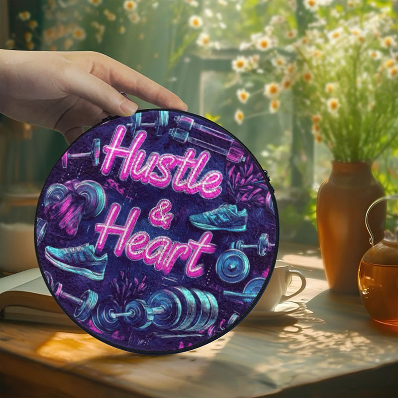 Panneau de vitrail Hustle and Heart, 11.8x11.8in(30x30cm)