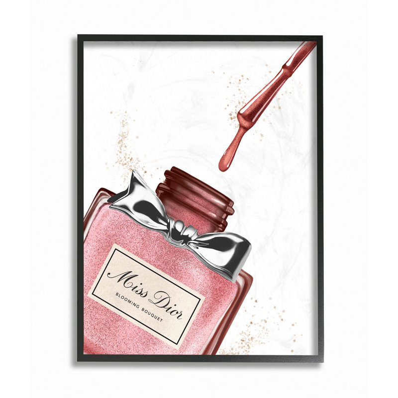 «Mak dégagé, vernis à ongles, brosse, rose, argent, goutte à goutte, mode, conception», H 20 po x l 16 po