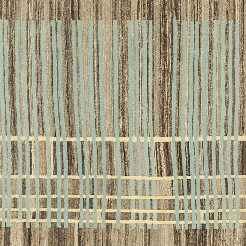 Milanie Abstract Multi Area Rug, Square 6'