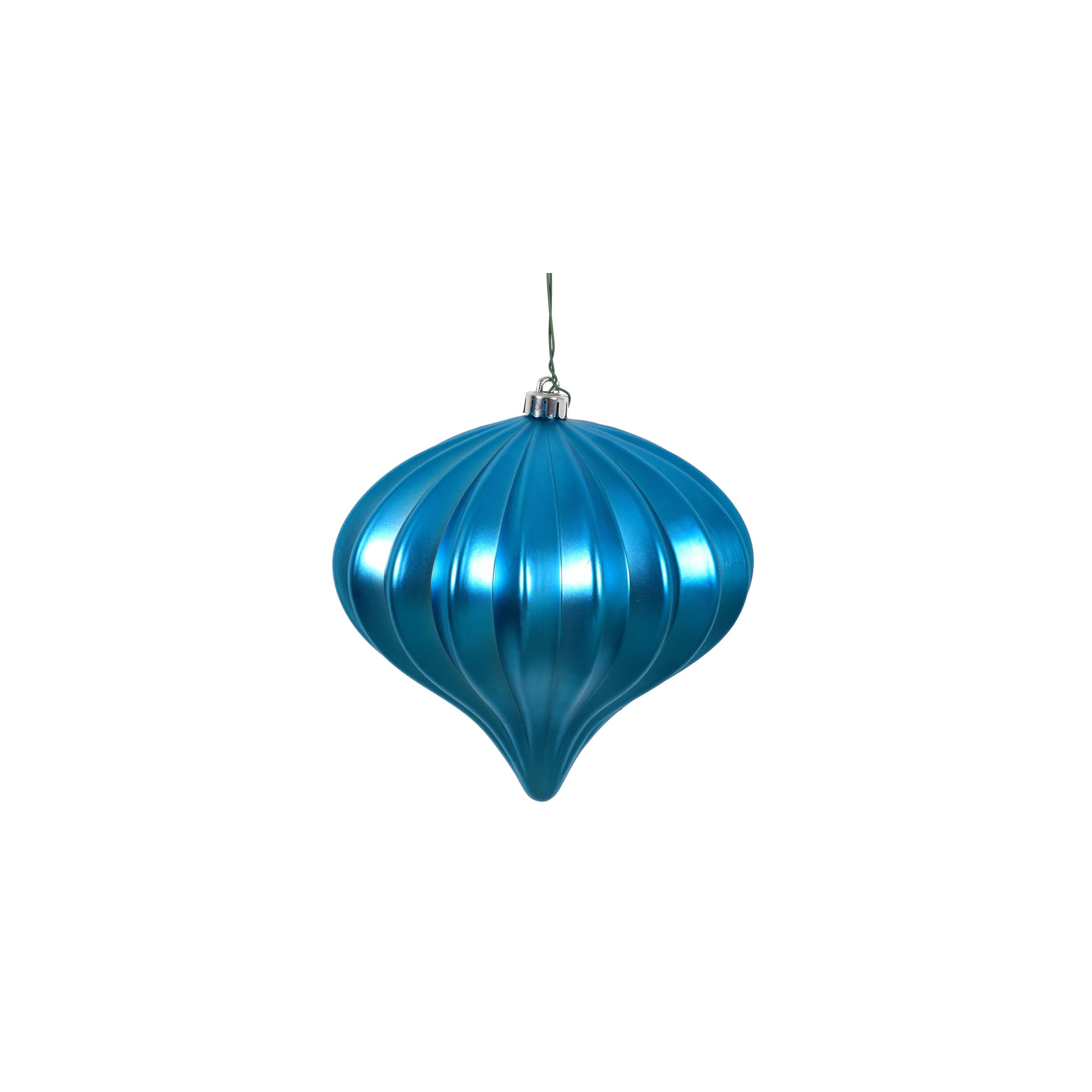 5.7" Onion Christmas Ornament UV, Turquoise