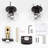 Crystal Door Knobs Keyless Lock with Round Rosette-126322832-52011725