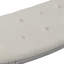 Banc rembourré capitonné beige clair Coastal