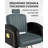 Inbox Zero Comfortable Black And Gold Salon Chair, Memory Soft Cushions, Heavy Duty Reclining Barber Chair With Steel Frame, Stylish Hair Chair With Removable Headrest, Weight Capacity 440 Lbs
