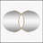 Exquisite Wall Mirror with Overlapping Circular Design and Premium Quality