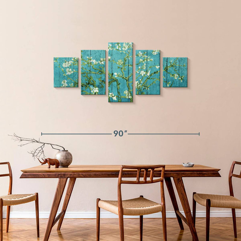 Wooden Flowering Tree, 34" H x 74" W