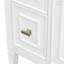 Meuble-lavabo 24 po avec lavabo, meuble-lavabo avec un tiroir rabattable et deux tiroirs, tablette réglable, bois massif et panneau de fibres à densité moyenne