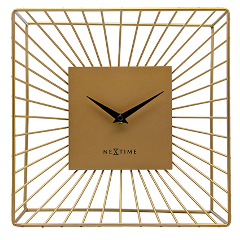 No Time Display Type Metal Quartz Movement / Crystal Tabletop Clock Gold