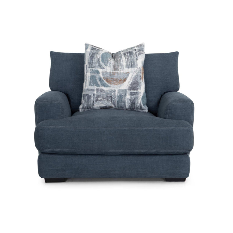 Chaise et repose-pieds Dalley, Marine