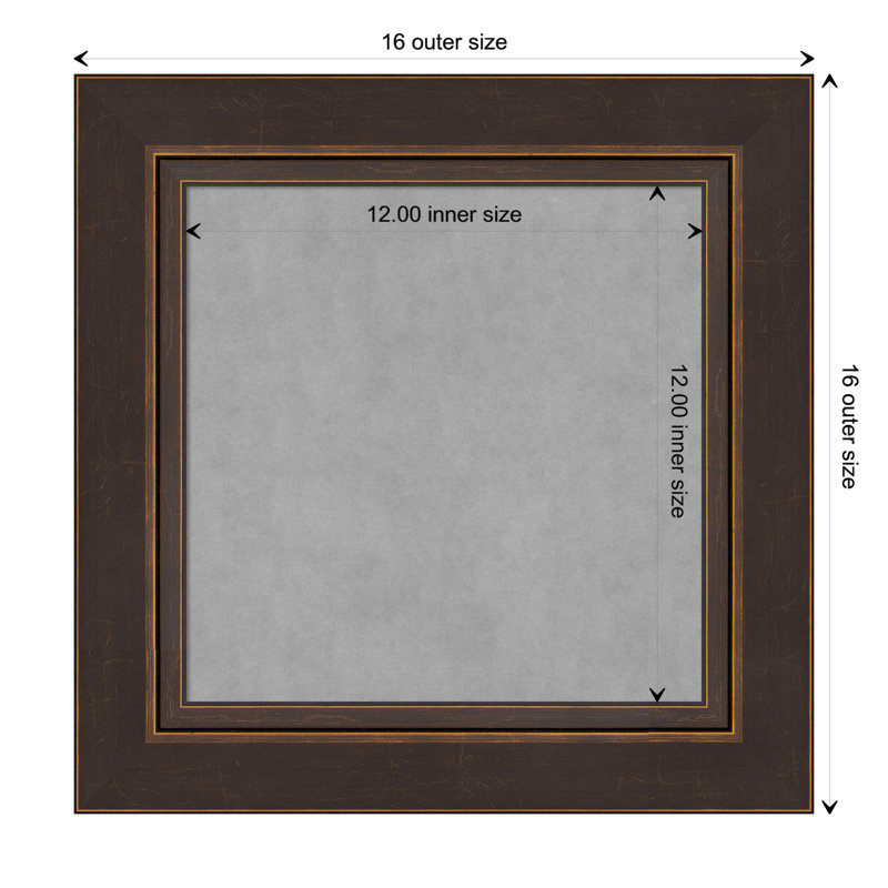 Tableau magnétique magnétique en métal, H 16 po x l 16 po x P 1 po