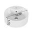 Leighton Scandinavian Ceramic Round Vessel Sink  With Easy Cleaning Surface (Sink Only)