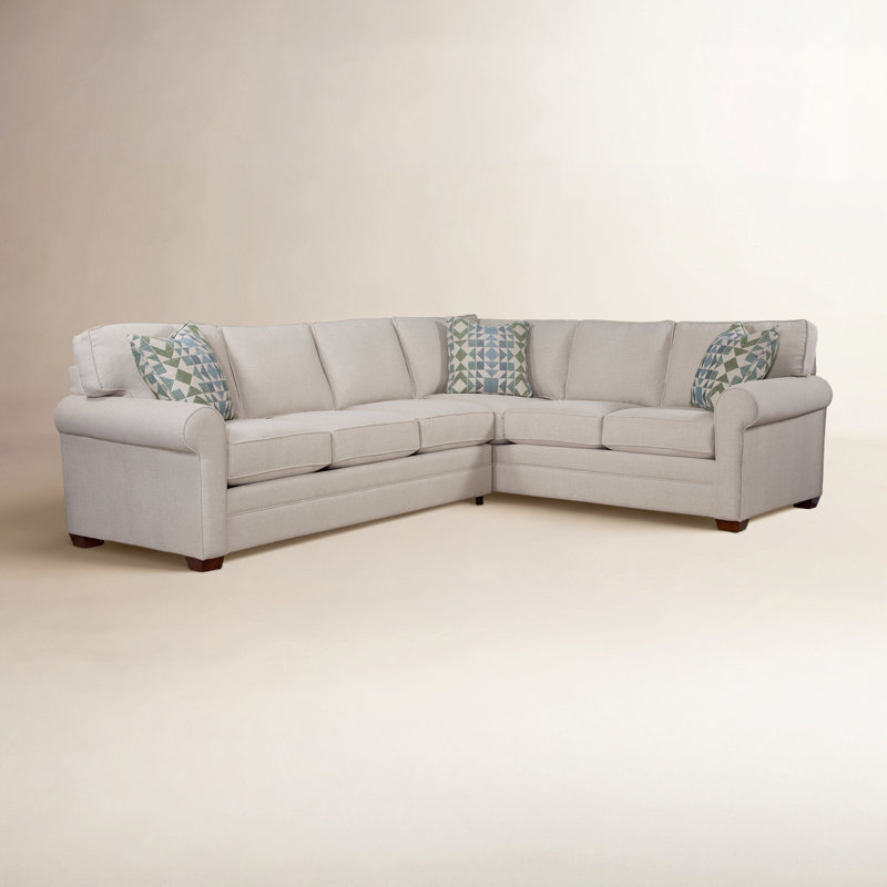 Bedford Sectional, Black Buffalo Check; 0120-81, Honey, Right Hand Facing