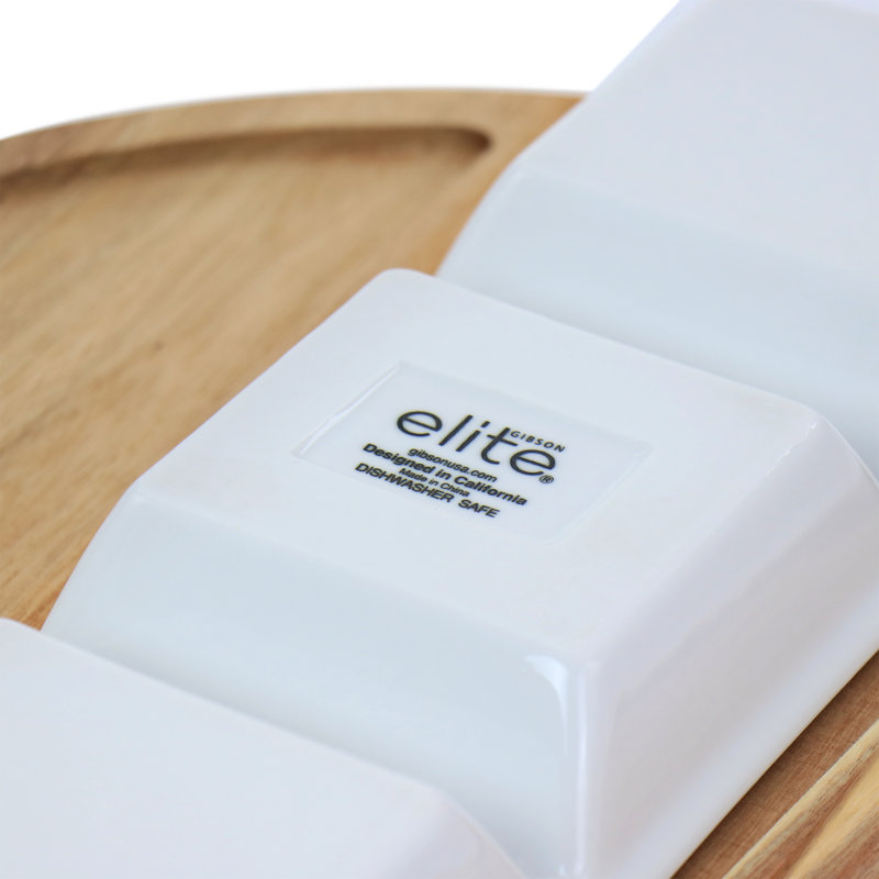 Ensemble de plat de service divisé 4 pièces Gibson Elite