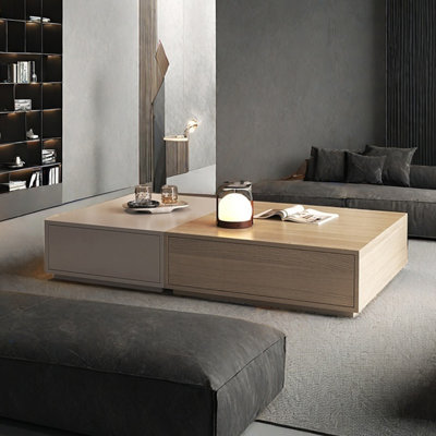 Light luxury square coffee table