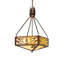 18" Square Balsam Pine Inverted Pendant