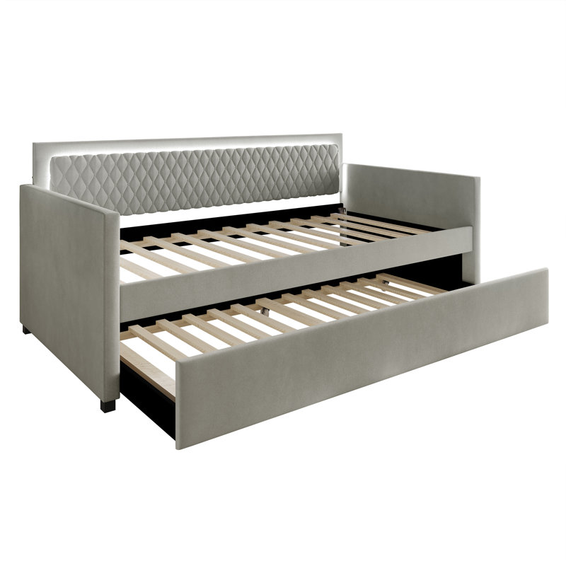 Jenecia Upholstered Daybed, Gray