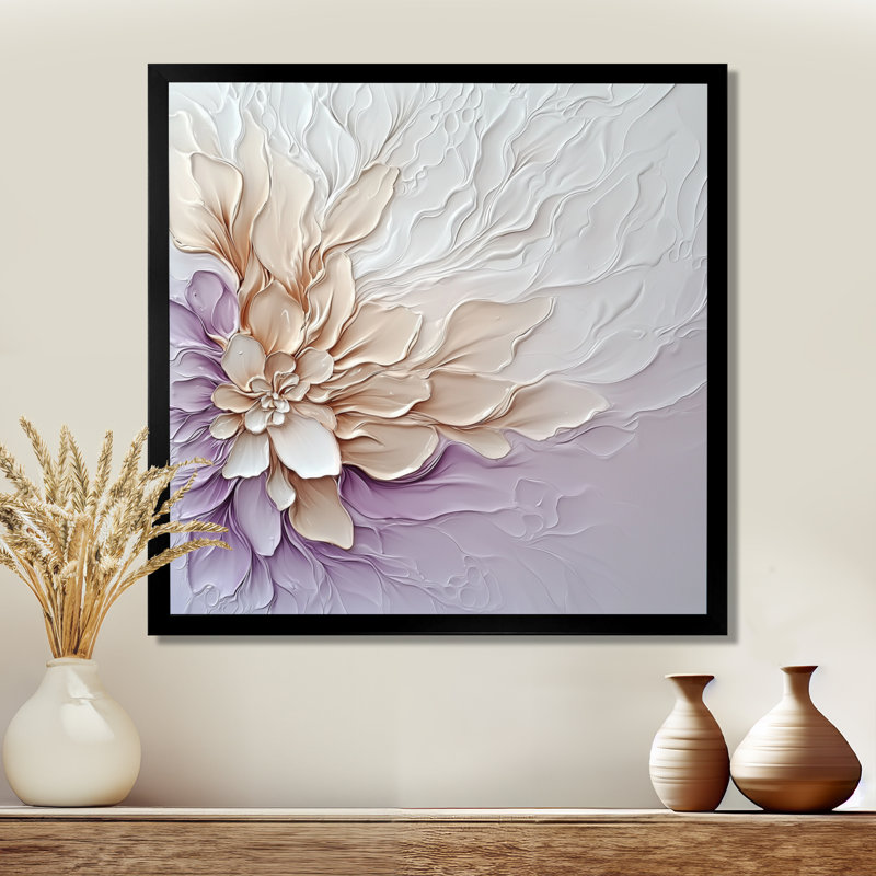 Encre liquide «Garden of Flowers - Abstract Botanicals», décoration murale, H 36 po x l 36 po, Noir