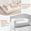 Canapé-lit convertible en velours côtelé 5 en 1, causeuse modulaire de 78,8 po, accoudoirs réglables, sans assemblage pour les petits espaces, beige-133409860-133409862