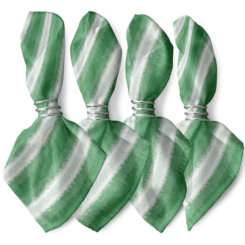 Ensemble de serviettes 4 pièces Hatch Lines, Vert